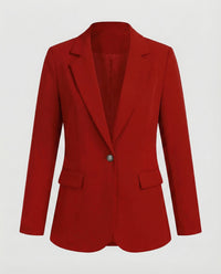 Urlike | Damen Reverskragen Longblazer – Longblazer Reverskragen Formell 2026 - Rot