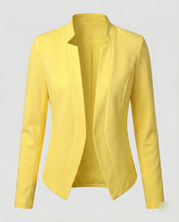 Xanthippe | Damen Stehkragen Sakko Blazer – Cleaner Sakko Stehkragen Modern 2026 - Gelb
