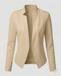 Xanthippe | Damen Stehkragen Sakko Blazer – Cleaner Sakko Stehkragen Modern 2026 - Khaki