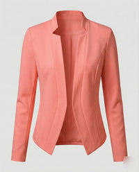 Xanthippe | Damen Stehkragen Sakko Blazer – Cleaner Sakko Stehkragen Modern 2026 - Orange