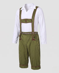 Sven | Herren Klassischer Trachtenschnitt Lederhose - Grün