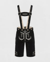 Hannah | Damen Oktoberfest Trachten Lederhose - Schwarz