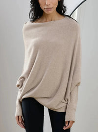 Sophia | Weicher Vielseitiger Pullover - Hellbraun