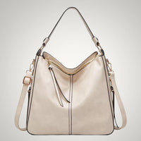 Allison | Damen Schicker Vielseitiger Leder Tasche - Beige