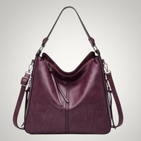 Allison | Damen Schicker Vielseitiger Leder Tasche - Lila