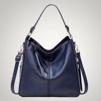 Allison | Damen Schicker Vielseitiger Leder Tasche - Blau
