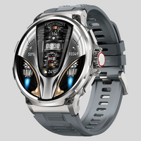 Smartwatch Robust Wasserdicht GPS Outdoor Sport - Silber