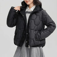FrostHaven™ Steppjacke Mit Kuscheliger Kapuze - Schwarz