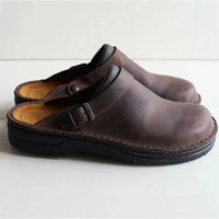 Moniya – Bequeme Clogs Mit Seitlichem Schnallenriemen - Braun