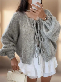 Elira | Damen Langarm-Cardigan - Grau