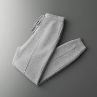Leon | Turin Merino-Herrenhose für stilvolle Looks - Hellgrau