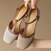 Katarzyna | Damen Komfort Schuhe Mittlerer Absatz – Komfort Mittlerer Absatz Pumps - Beige