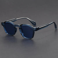 Tara | Vintage-Sonnenbrille mit kräftigem Rahmen - Blau