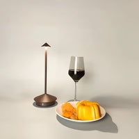 Moderne LED Tischlampe Dimmbar Aluminium Kabellos Designlampe - Braun
