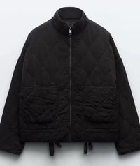 Zara™ - Vintage Steppjacke - Schwarz