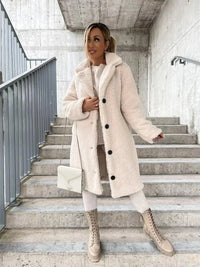Jana | Lässige Damen-Teddyjacke trendy warm - Beige