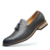 Herren Komfort Slip-On Loafer mit Absatz - Grau