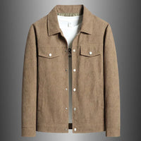 Dwayne - Weiche gerippte Herrenjacke für lässige Herbstlooks - Braun