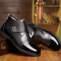 Norvick™ Herrenstiefel mit Warmem Futter und Verstärkter Struktur / Stabilität, Wärme und Lässige Eleganz - Schwarz