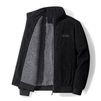 Max | Cordjacke mit Fleecefutter für Herren - Schwarz