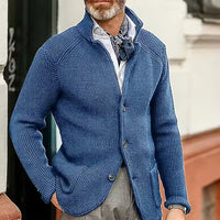 Beck™ - Zeitloser Strickcardigan - Hellblau