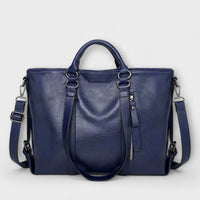 Verena | Damen Komfort Leder Tasche - Blau