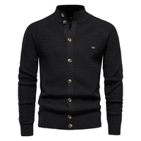 Ottmar | Exklusive Baumwoll-Cardigan - Schwarz