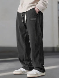 Anton | Locker geschnittene Cordhose Herren lässig - Schwarz
