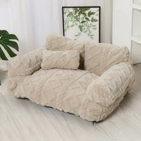 Modern Haus™ Haustierbett im Sofa-Design mit Premium-Design und Kuscheligem Komfort - Beige