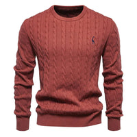Moritz | Warmer Herrenpullover aus weichem Strick - Rot