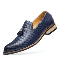 Herren Komfort Slip-On Loafer mit Absatz - Blau