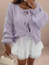 Elira | Damen Langarm-Cardigan - Lila