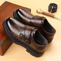 Herren-Schuh Westbury™ aus hochwertigem Leder mit weicher Sohle / Elegante Raffinesse für die Arbeit und besondere Anlässe. - Braun
