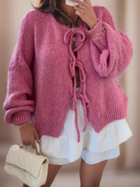 Elira | Damen Langarm-Cardigan - Rosa
