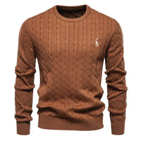 Moritz | Warmer Herrenpullover aus weichem Strick - Braun