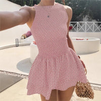 Bellamy™ Kleid Mit Gesmoktem Oberteil Und Stufenrock - Rosa