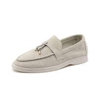 Damen Lässige Flache Casual Loafer - Beige