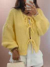 Elira | Damen Langarm-Cardigan - Gelb