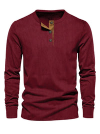 Easton™ | Klassisches Herren-Langarmshirt - Rot