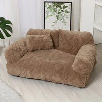 Modern Haus™ Haustierbett im Sofa-Design mit Premium-Design und Kuscheligem Komfort - Braun