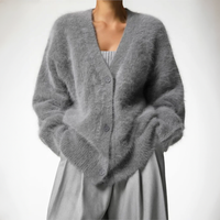 Couture Cardigan - Platin grau