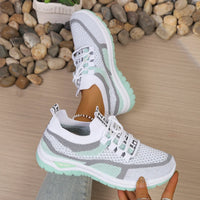 Movelle™ Sneaker mit Extrem Leichtem Tragegefühl und Atmungsaktivem Komfort - Weiß mit Grün