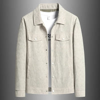 Dwayne - Weiche gerippte Herrenjacke für lässige Herbstlooks - Beige