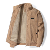 Max | Cordjacke mit Fleecefutter für Herren - Khaki