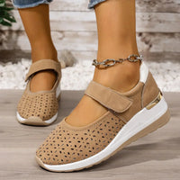 Thea - Damen Luftige Orthopädische Sommerschuhe mit Fußbett - Camel