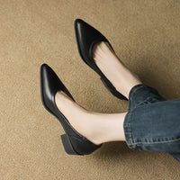 Zofia | Damen Komfort Schuhe Mittlerer Absatz – Stützende Mittlerer Absatz Schuhe - Black