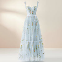 Damen Sommerkleid Maxi Festliches - Blau