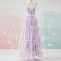 Damen Sommerkleid Maxi Festliches - Hellviolett