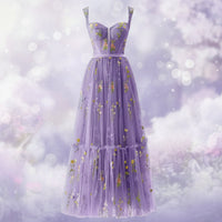 Damen Sommerkleid Maxi Festliches - Lila