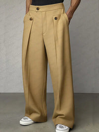 Fabian | Klassische Herrenhose mit feinen Bundfalten - Khaki